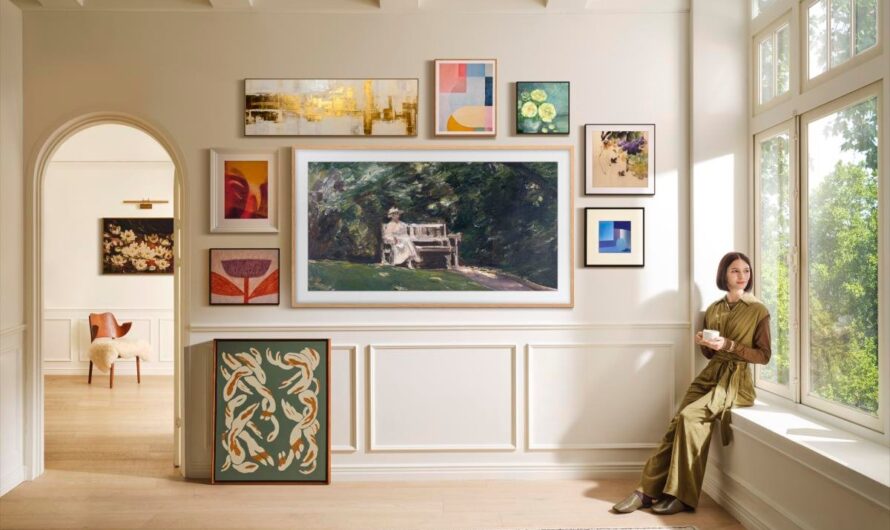 Samsung’s Frame Pro TV features the company’s high-end Neo QLED panel